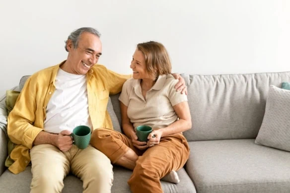 retirement coffee living room couple 1200